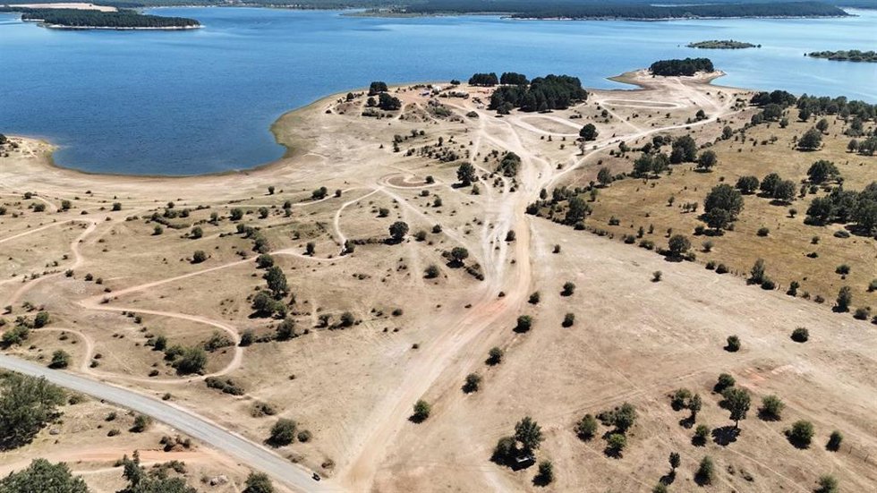 Situación desde el aire del recinto natural donde se ha celebrado el Motorbeach