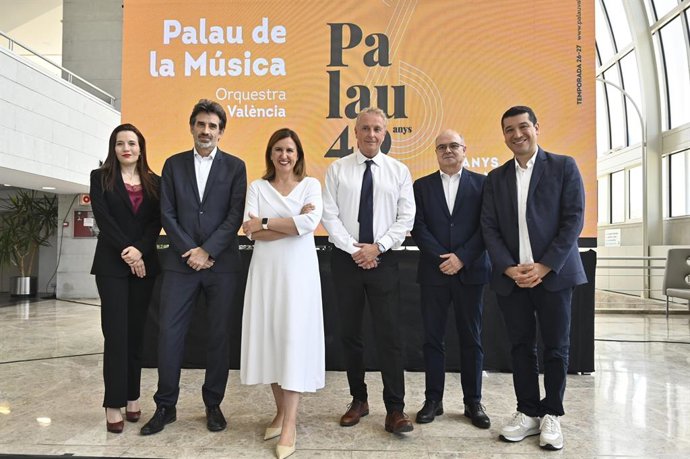 Imagen de la presentación de la temporada 2026-2027 del Palau de la Música de València.