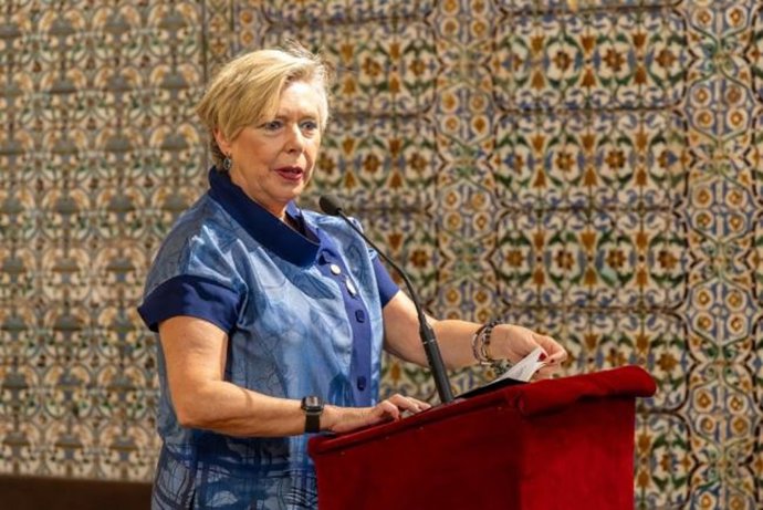 La rectora de la Universidad de Sevilla, Carmen Vargas, en el acto de su 521 aniversario.