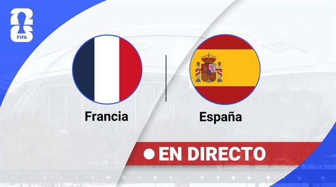 Portada para redes sociales y la web del directo de Europa Press del Francia-España del Mundial 2026