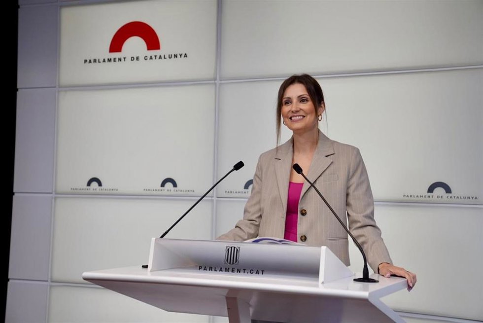 La portavoz del PP en el Parlament, Lorena Roldán