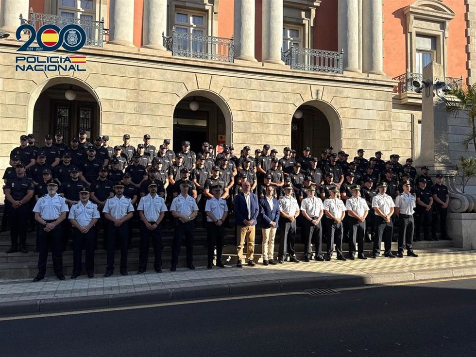 Agentes de la Policía Nacional en prácticas