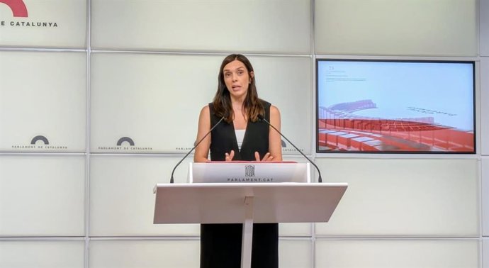 La portaveu del PSC-Units al Parlament, Elena Díaz