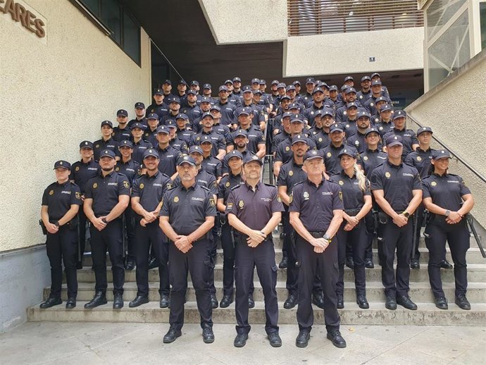 Un total de 123 policías nacionales en práctias se incorporan a las comisarías de Baleares