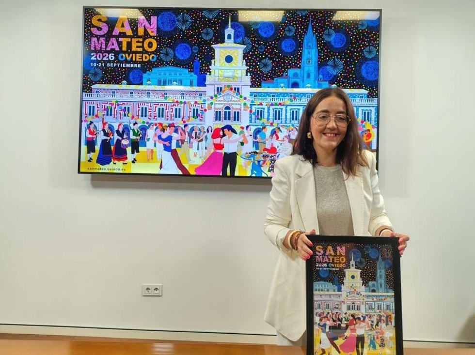 La concejala de Festejos, Juventud y Centros sociales, Covadonga Díaz presenta San Mateo 2026