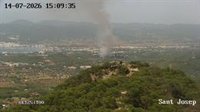Estabilizan el incendio forestal declarado en Sant Josep