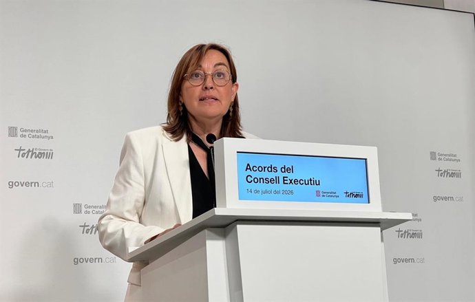 La consellera de Territorio, Vivienda y Transición Ecológica y portavoz de la Generalitat, Sílvia Paneque, en una rueda de prensa tras el Consell Executiu