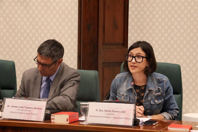 La consellera d'Interior i Seguretat Pública de la Generalitat, Núria Parlon