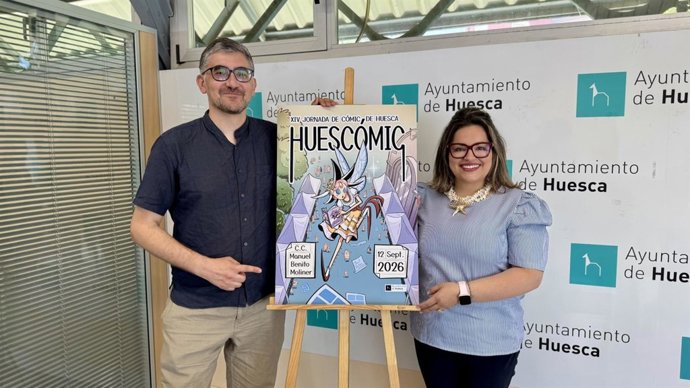 Presentación del cartel de la edición de 2026 de Huescacómic.
