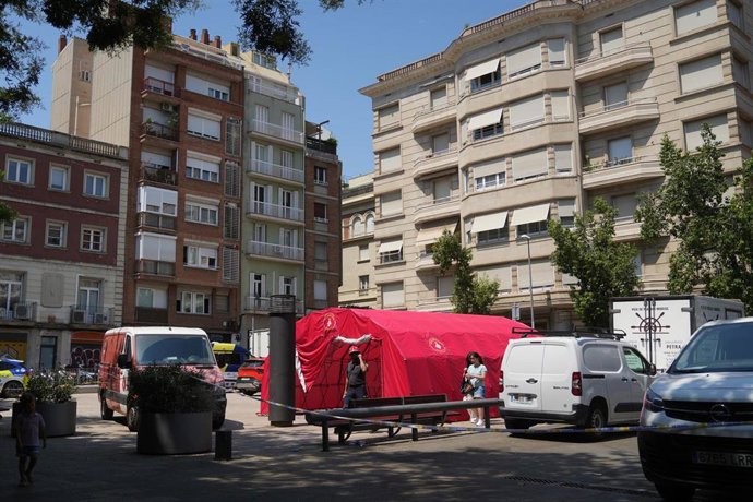 Bomberos el día del socavón