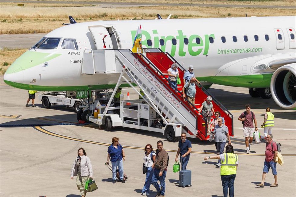 Un avión de Binter.