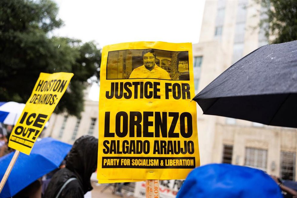 Manifestaciones tras la muerte de Lorenzo Salgado Araújo a manos de agentes del ICE