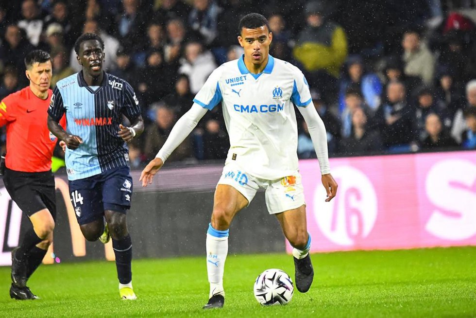 Archivo - Mason Greenwood, durante un partido.