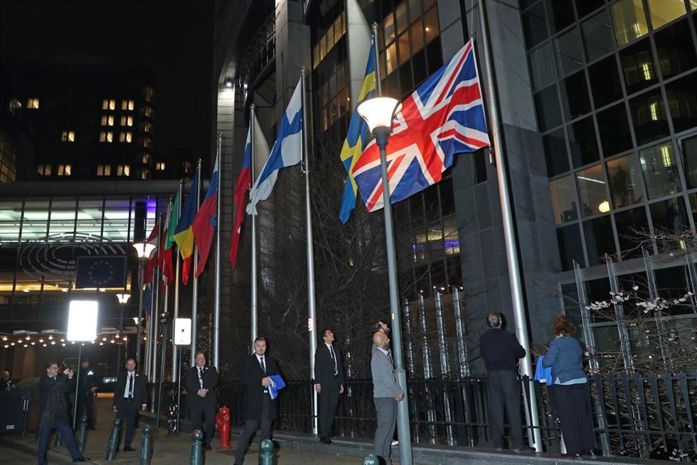 Archivo - Bandera de Reino Unido en una imagen de archivo
