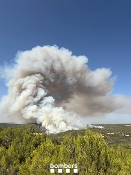 Incendi a Rubió (Barcelona)