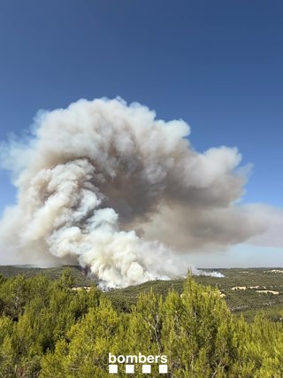 Incendi a Rubió (Barcelona)