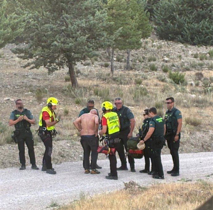 Servicios de emergencia rescatan a un senderista en el Macizo de Revolcadores, en Moratalla