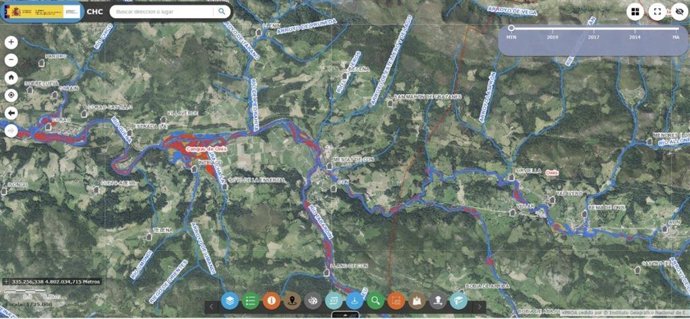 La Confederación Hidrográfica del Cantábrico actualiza los mapas de peligrosidad y riesgo de inundación