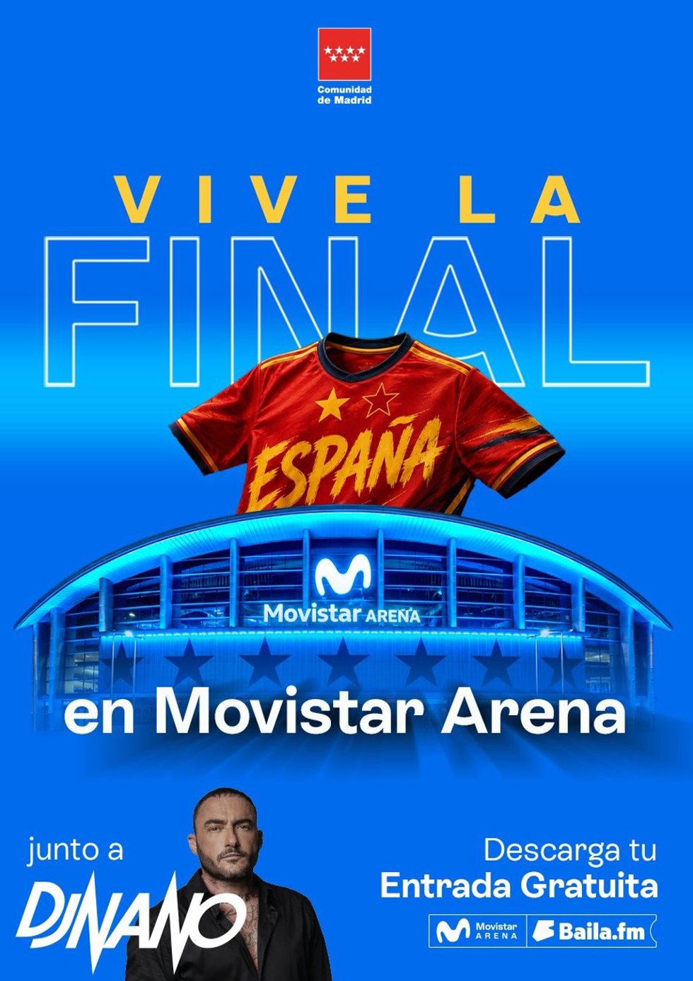 El Movistar Arena agota en solo hora y media las 15.000 entradas gratis para ver la final del Mundial de fútbol de 2026.