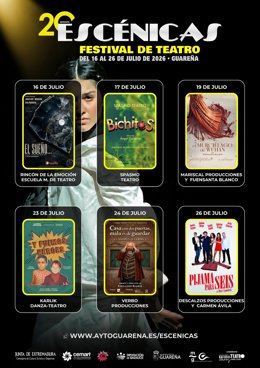 Cartel del Festival Escénicas de Guareña