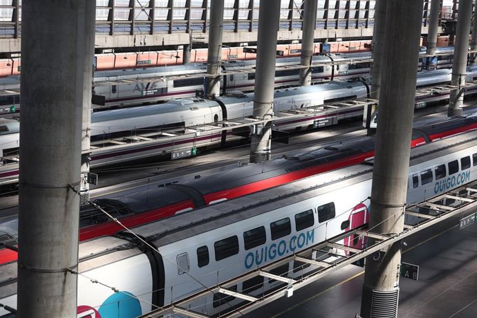 Imagen de archivo de trenes. 