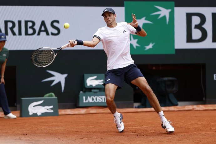 Archivo - El tenista español Rafael Jódar durante el torneo de Roland Garros 2026