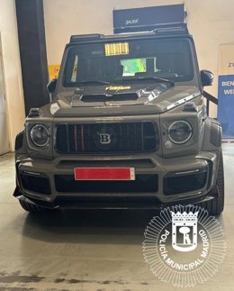 El Mercedes G63 que figuraba como sustraído.