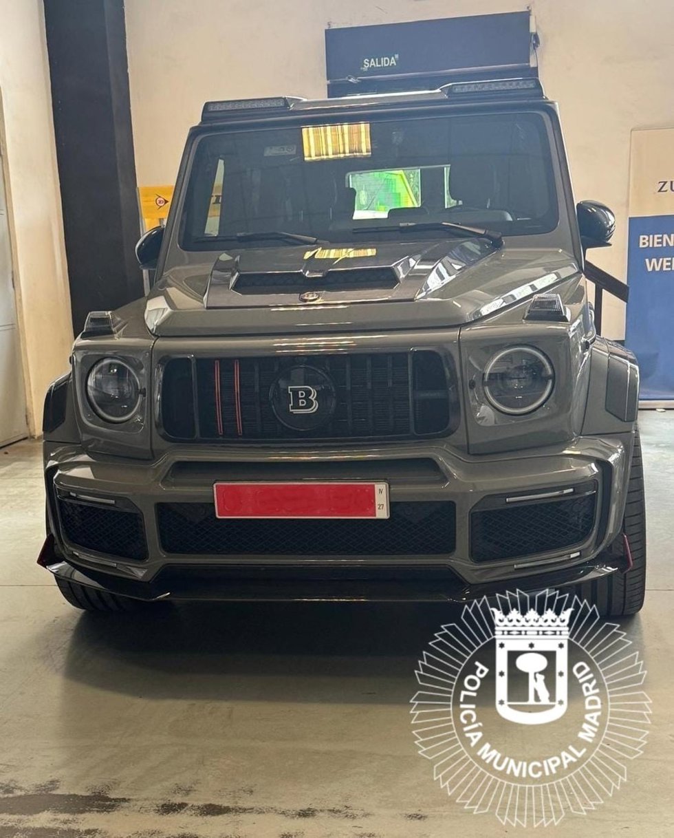 El Mercedes G63 que figuraba como sustraído.