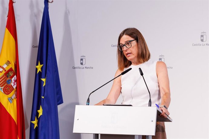 La consejera portavoz del Ejecutivo de C-LM, Esther Padilla.