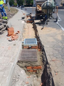Concluidas obras de mejora en Medina del Campo para reducir el efecto de las inundaciones ante precipiaciones intensas.