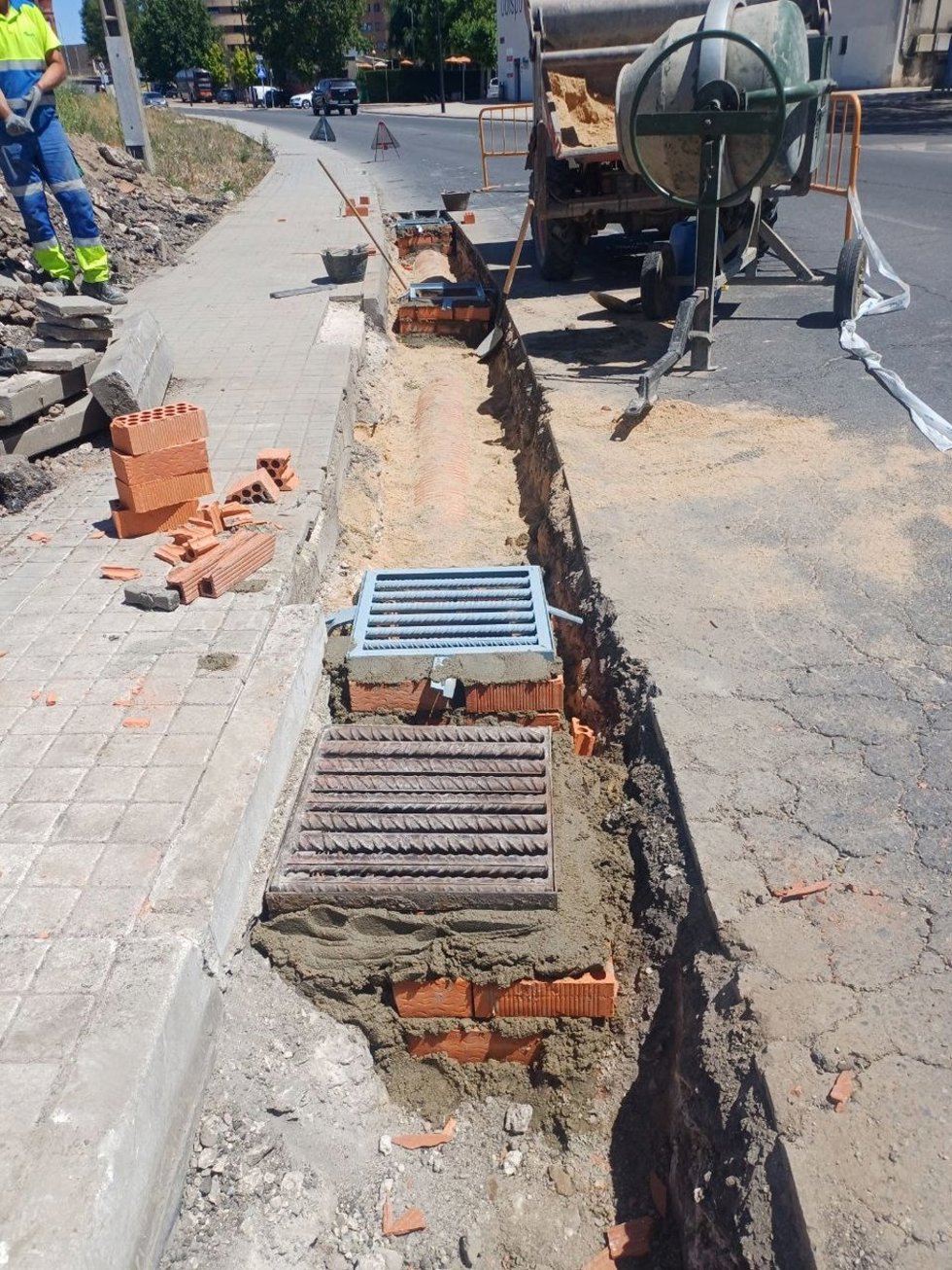 Concluidas obras de mejora en Medina del Campo para reducir el efecto de las inundaciones ante precipiaciones intensas.