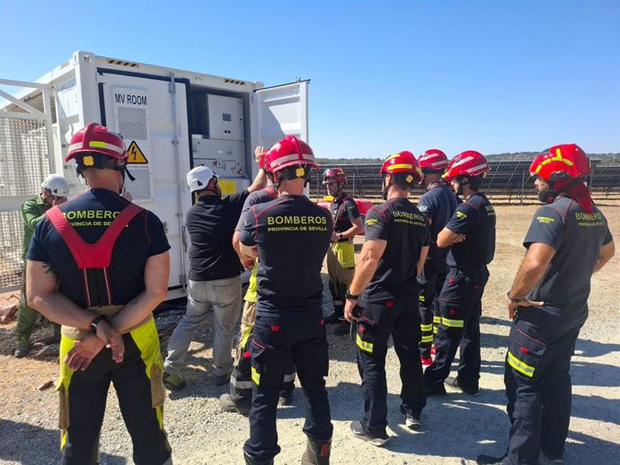 Bomberos del Consorcio en una actividad de formación, como foto de recurso
