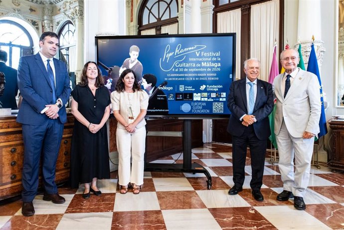Presentación de la quinta edición del Festival Internacional de la Guitarra de Málaga Pepe Romero.