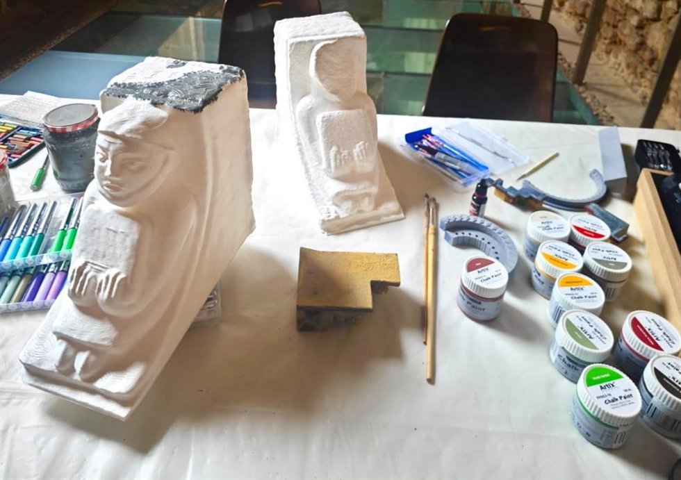 Piezas dela muestra del Museo Arqueológico.