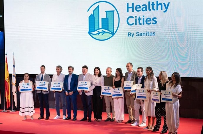 Leganés, Alhama de Murcia y Salamanca ganan los premios espacios Healthy Cities de Sanitas.