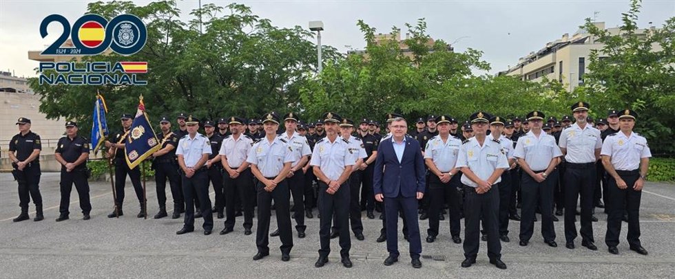 Acto de presentación de agentes en prácticas de la Policía Nacional en Granada.