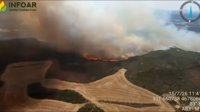 El Gobierno de Aragón envía un ES-ALERT para ordenar la evacuación de Orés y Asín por el incendio forestal