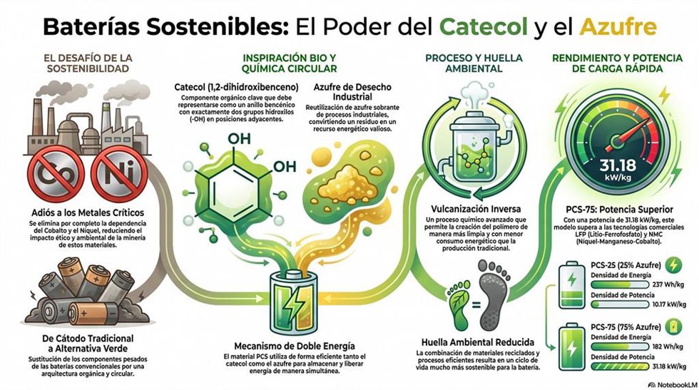 Gráfico sobre las baterias de litio.