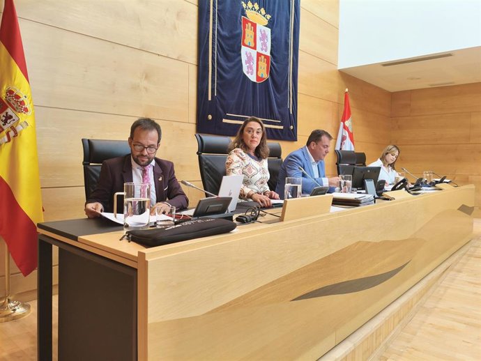 La consejera de Medio Ambiente y Energía de Castilla y León, María González Corral, durante su comparecencia en las Cortes para explicar las línes de su departamento durante la legislatura.