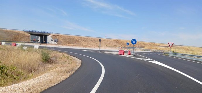 Uno de las enlaces con el nuevo tramo de la autovía A-11.