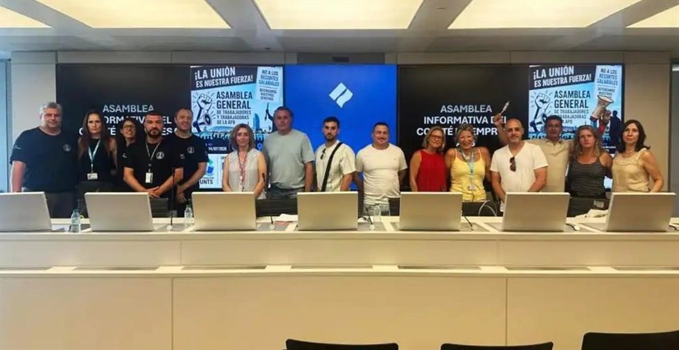 Miembros del Comité de Empresa del Puerto de Barcelona