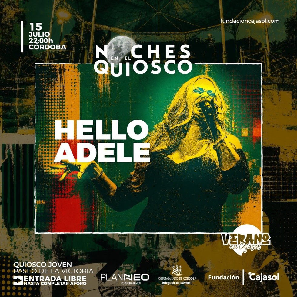 Cartel del concierto homenaje 'Hello Adele'.