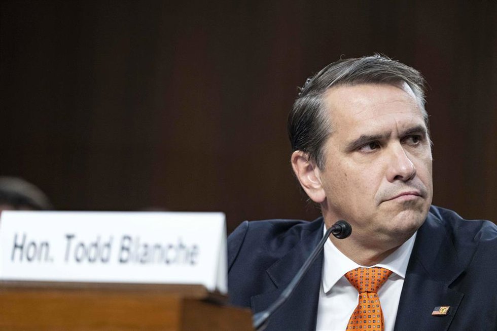 El fiscal general interino de Estados Unidos, Todd Blanche