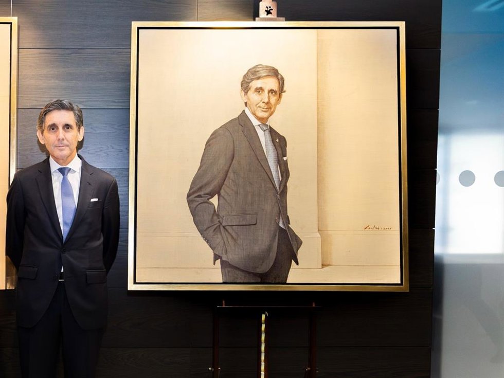 Retrato del expresidente de Telefónica, José María Álvarez-Pallete.