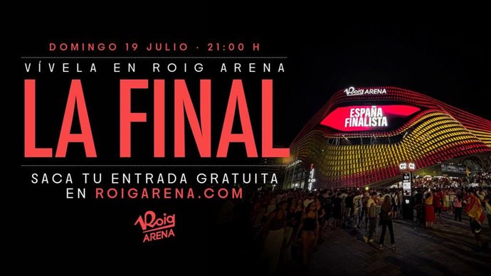 Roig Arena proyectará la Final del Mundial en sus pantallas gigantes