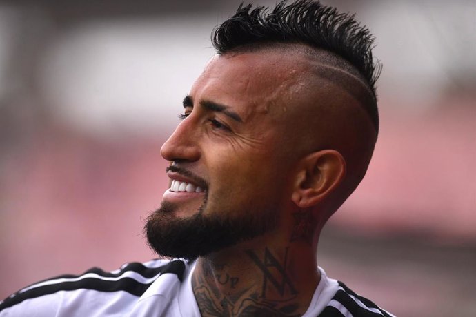 Futbol, Deportes La Serena vs Colo Colo. Fecha 14, Liga de primera 2026. El jugador de Colo Colo Arturo Vidal, es fotografiado al termino de un partido de la liga de primera disputado en el estadio La Portada en La Serena, Chile. 30/05/2026 Alejandro