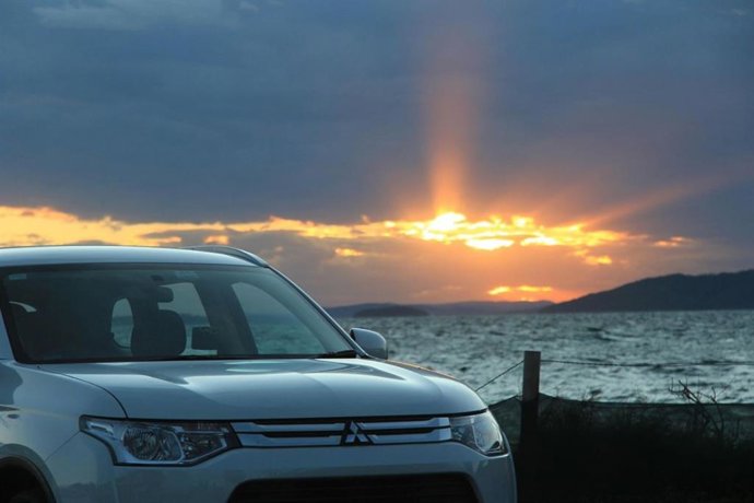 Archivo - SUV Mitsubishi, automóvil, carro, vehículo.
