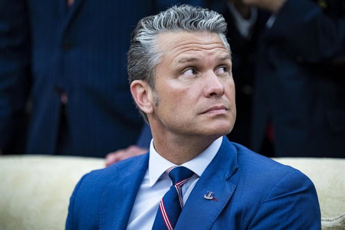 El secretario de Defensa de Estados Unidos, Pete Hegseth, en una fotografía de archivo