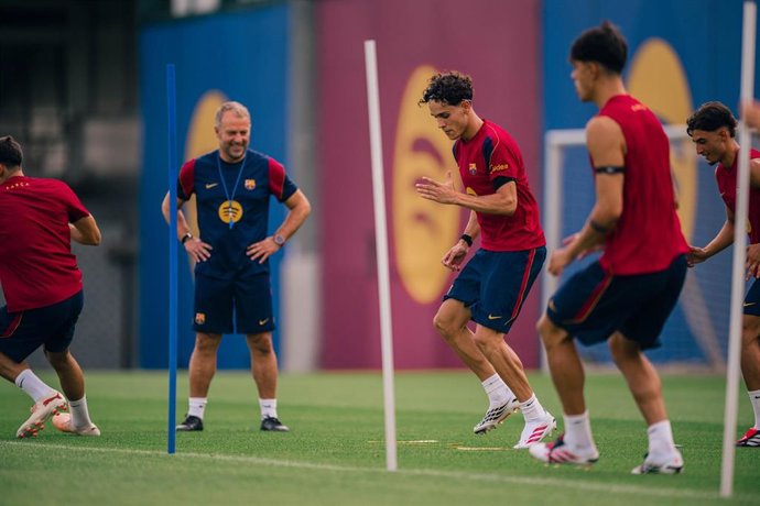 Entrenamiento del FC Barcelona en la pretemporada 2026/27
