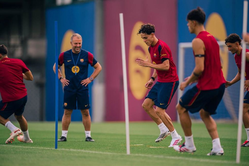 Entrenamiento del FC Barcelona en la pretemporada 2026/27